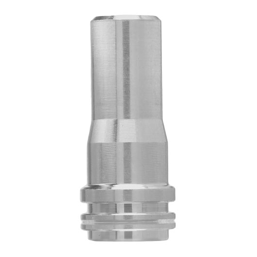 ICS Aluminium CNC Nozzle mit O-Ring 19,55 mm f. ICS L85 / L86 S-AEG Gewehre silber Bild 2