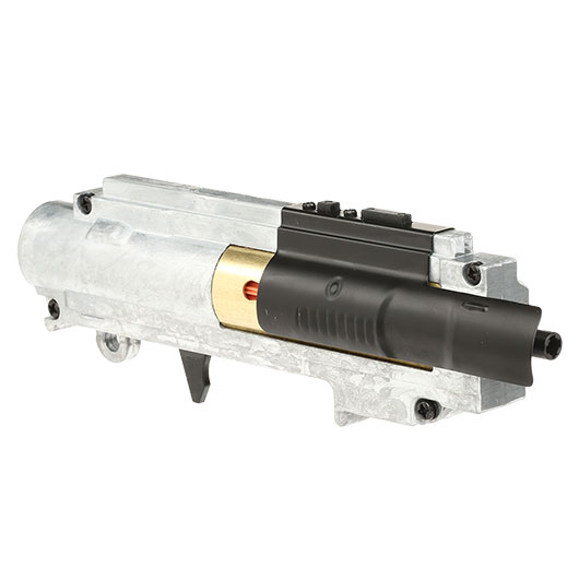 ICS M4 / M16 Split-Design Gearbox M110 komplett EBB / QD-Version oben silber MA-442 Bild 1