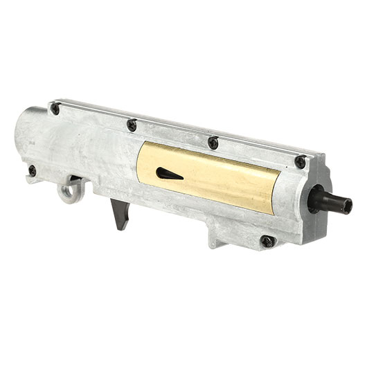 ICS M4 / M16 Split-Design Gearbox M120 komplett Standard Version oben silber MA-340 Bild 1