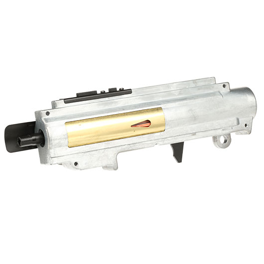 ICS M4 / M16 Split-Design Gearbox M120 komplett EBB / QD-Version oben silber MA-193