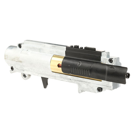 ICS M4 / M16 Split-Design Gearbox M120 komplett EBB / QD-Version oben silber MA-193 Bild 1