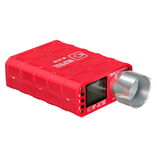 Nuprol AC100 Chronograph mit eingebautem Akku f. Airsoft rot Bild 1