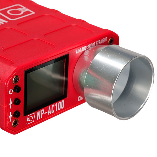 Nuprol AC100 Chronograph mit eingebautem Akku f. Airsoft rot Bild 8