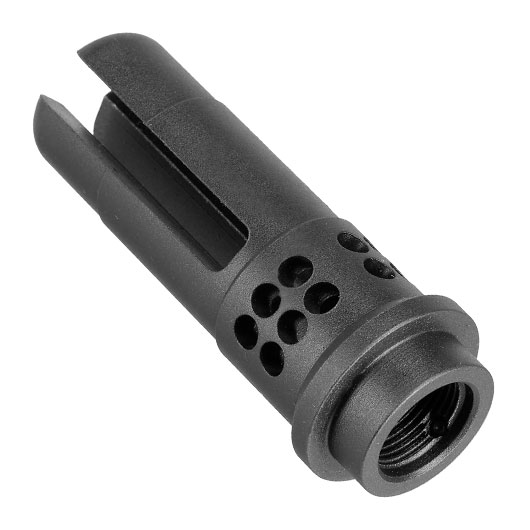 G&G Trident Type Stahl Flash-Hider schwarz 14mm- Bild 3