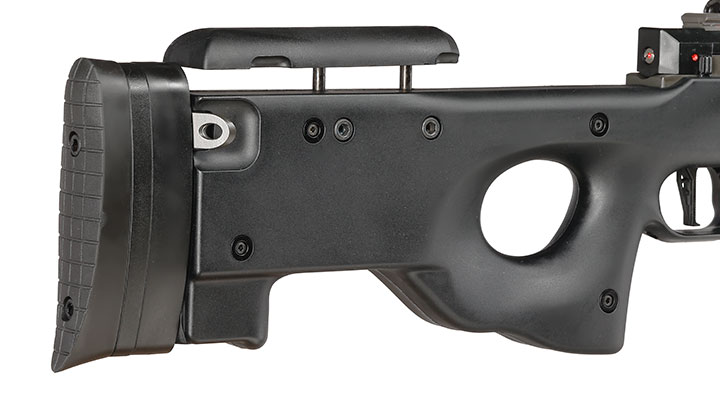 Well L96 Snipergewehr inkl. Zweibein / Zielfernrohr Springer 6mm BB schwarz - Spiral Barrel Edition Bild 11