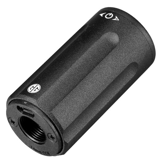 G&G MF122T Aluminium Micro Tracer / Muzzle Flasher Unit inkl. integriertem Akku 14mm- schwarz Bild 3