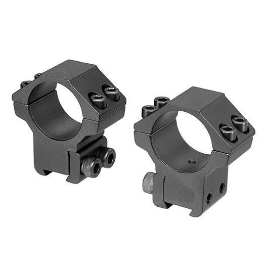 UTG Medium Profile Rings f. 25,4 mm Zielfernrohre f. 10 - 11mm Dovetail Schienen (2 Stck) schwarz Bild 2