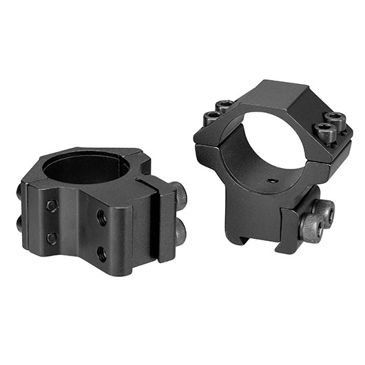 UTG Medium Profile Rings f. 25,4 mm Zielfernrohre f. 10 - 11mm Dovetail Schienen (2 Stck) schwarz Bild 3
