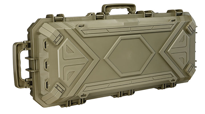SRC Rainproof Hard Case Waffenkoffer / Trolley 97 x 40 x 16 cm Waben-Schaumstoff Ranger Green Bild 1