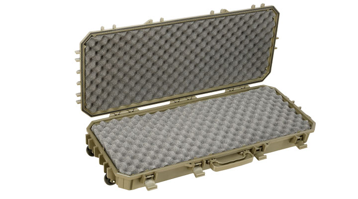 SRC Rainproof Hard Case Waffenkoffer / Trolley 97 x 40 x 16 cm Waben-Schaumstoff Ranger Green Bild 5