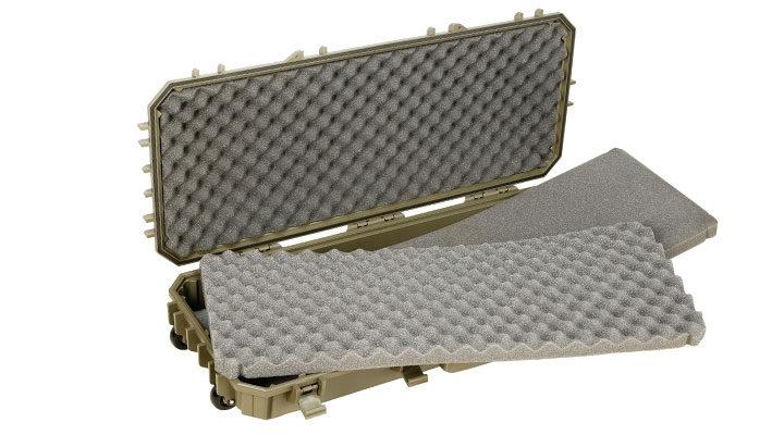 SRC Rainproof Hard Case Waffenkoffer / Trolley 97 x 40 x 16 cm Waben-Schaumstoff Ranger Green Bild 6