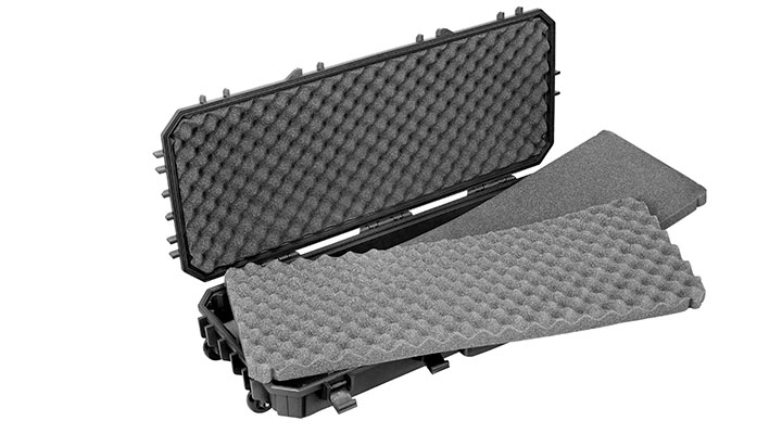 SRC Rainproof Hard Case Waffenkoffer / Trolley 97 x 40 x 16 cm Waben-Schaumstoff schwarz Bild 6