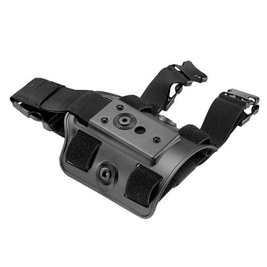 Nuprol Perfect Fit Holster Drop Leg Plate / Beinplattform schwarz Bild 1