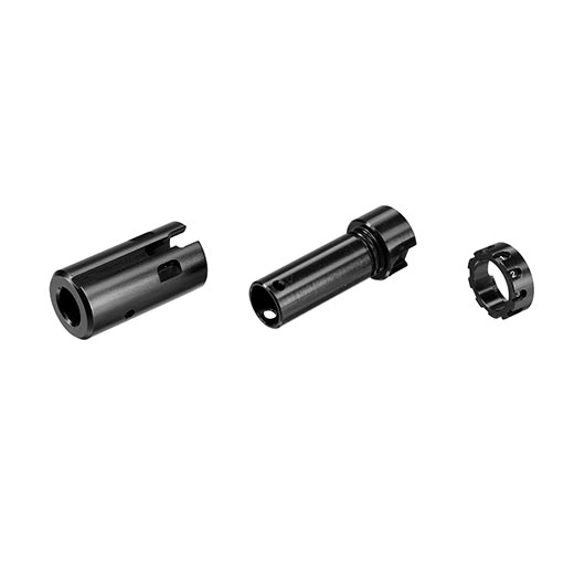Silverback FAST CNC Aluminium SRS / HTI Hop-Up Unit inkl. 60 Flat Silikon Bucking schwarz Bild 3