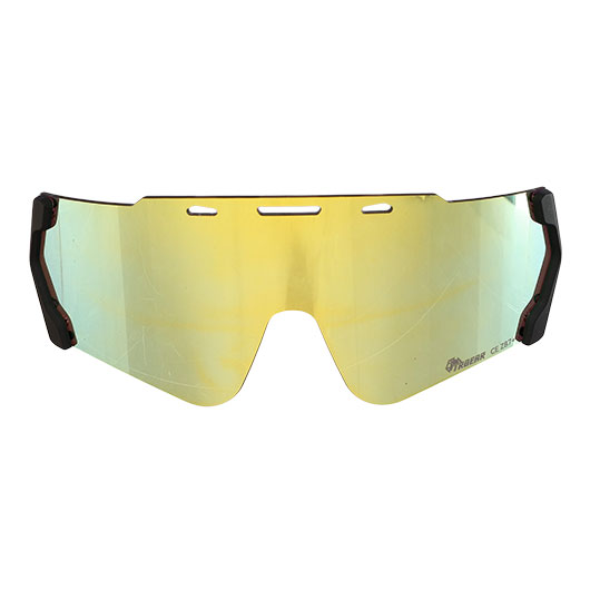 TRGear Wechselglas fr Tactical Shooting Goggle Schiebrille Glasfarbe gold-verspiegelt