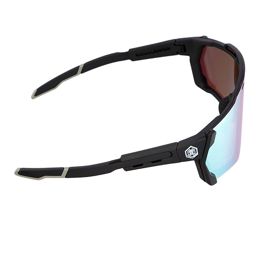 TRGear Tactical Shooting Goggle Schiebrille Komplettset mit Etui schwarz - Glasfarbe gold Bild 4
