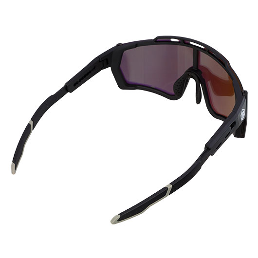 TRGear Tactical Shooting Goggle Schiebrille Komplettset mit Etui schwarz - Glasfarbe gold Bild 6