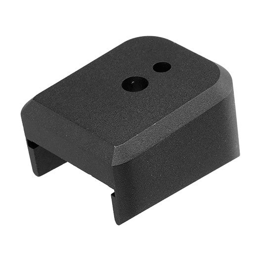 Wei-ETech / EMG SAI Aluminium Bodenplatte f. Hi-Capa 4.3 / 5.1 Magazin schwarz - mit Fllffnung Bild 1