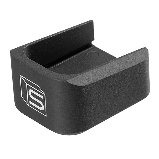 Wei-ETech / EMG SAI Aluminium Bodenplatte f. Hi-Capa 4.3 / 5.1 Magazin schwarz - mit Fllffnung Bild 2