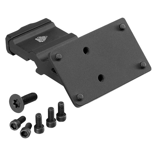 UTG Super Slim RDM20-Zielgert Halterung - 45 Grad Angle Halterung f. 20 - 22mm Schienen schwarz