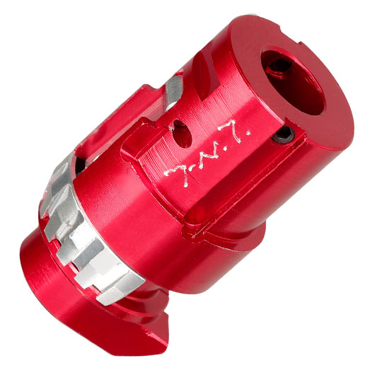 TNT Airsoft CNC Aluminium Hop-Up Chamber rot f. WE  PDW / SCAR / M1A1 / AK / SVD GBB Gewehre Bild 2