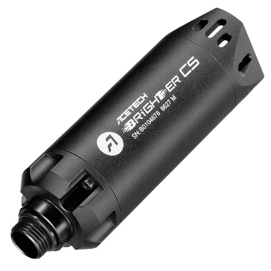 Acetech Brighter CS Aluminium Silencer Mini Tracer Unit inkl. LiPo Akku 11mm+ / 14mm- schwarz Bild 2