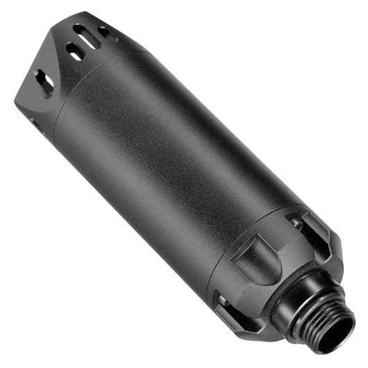 Acetech Brighter CS Aluminium Silencer Mini Tracer Unit inkl. LiPo Akku 11mm+ / 14mm- schwarz Bild 3