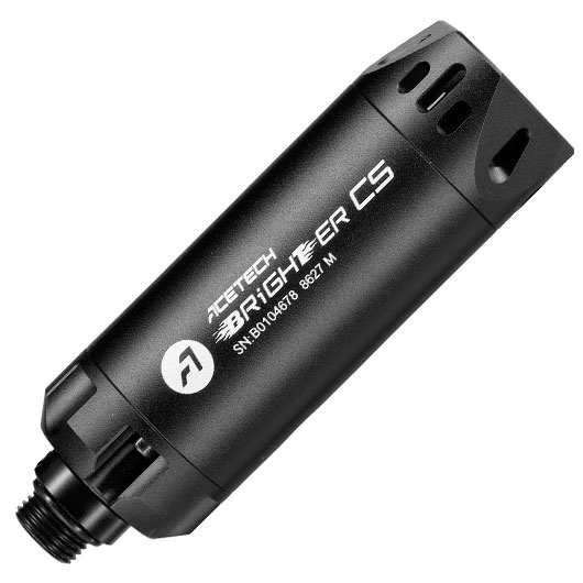 Acetech Brighter CS Aluminium Silencer Mini Tracer Unit inkl. LiPo Akku 11mm+ / 14mm- schwarz Bild 5