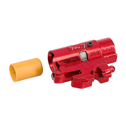 TNT Airsoft The One CNC Aluminium TDC-Style Hop-Up Chamber f. TM / WE / KJW Hi-Capa / M1911 GBB rot