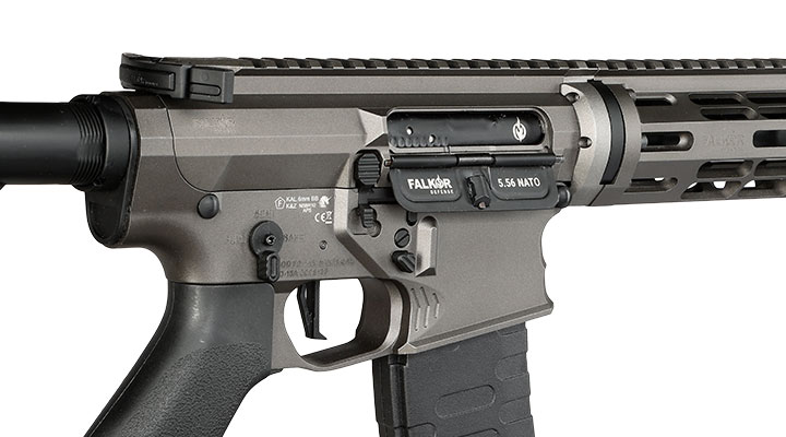 APS / EMG Falkor Defense Blitz Compact 2.0 RS-3 eSilver Edge SDU-MosFet Vollmetall S-AEG 6mm grau Bild 8