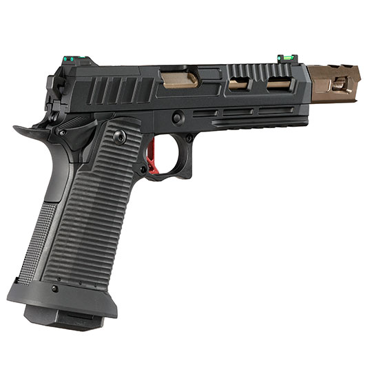 KJ Works Hi-Capa KP-19 Compensator Vollmetall CO2BB 6mm BB schwarz / bronze Bild 4