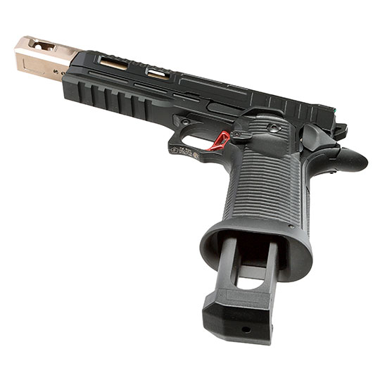 KJ Works Hi-Capa KP-19 Compensator Vollmetall CO2BB 6mm BB schwarz / bronze Bild 5