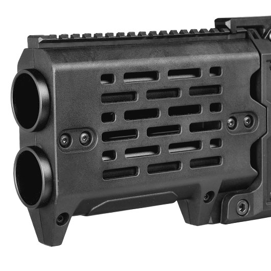 Alpha Parts AS-40 40mm Double Barrel Airsoft Pistolen Grenade-Launcher schwarz Bild 7
