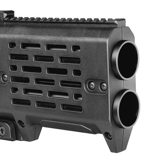 Alpha Parts AS-40 40mm Double Barrel Airsoft Pistolen Grenade-Launcher schwarz Bild 9
