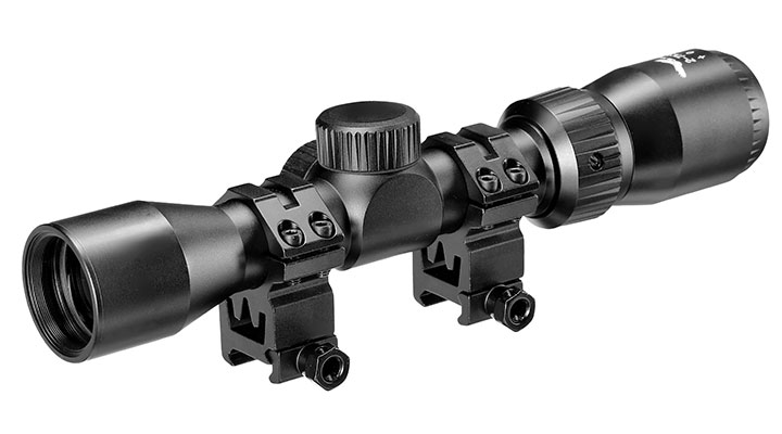 JS-Tactical 2-7x32 Long Eye Relief Zielfernrohr inkl. 20-22mm High-Mount Ringe schwarz