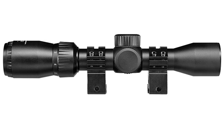 JS-Tactical 2-7x32 Long Eye Relief Zielfernrohr inkl. 20-22mm High-Mount Ringe schwarz Bild 5