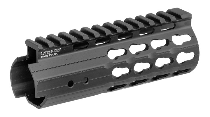 UTG Pro 5,5 Zoll KeyMod Aluminium Universal Super Slim Handguard f. AR-15 Sturmgewehre schwarz Bild 2