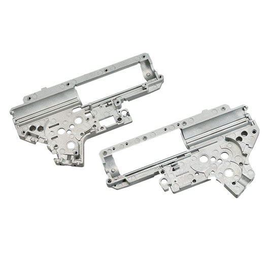 G&G 8mm ETU - Mosfet Gearboxgehuse G2 / V2 grau - nur Gehusehlften Bild 4