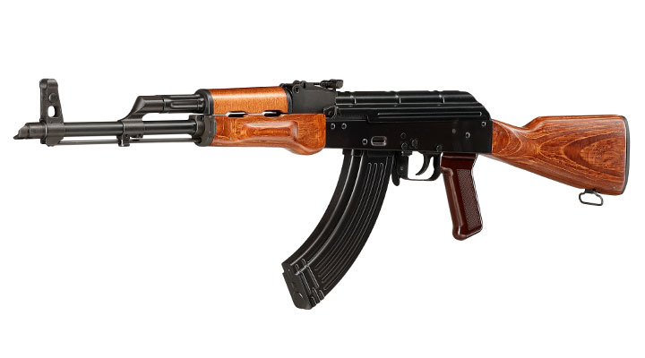 GHK AKM Vollmetall Echtholz Gas-Blow-Back 6mm BB schwarz - Version 3