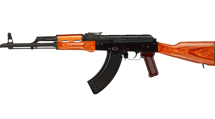 GHK AKM Vollmetall Echtholz Gas-Blow-Back 6mm BB schwarz - Version 3 Bild 1