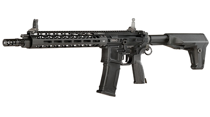G&G M4 MGCR 556 12 Zoll Vollmetall GBB 6mm BB schwarz