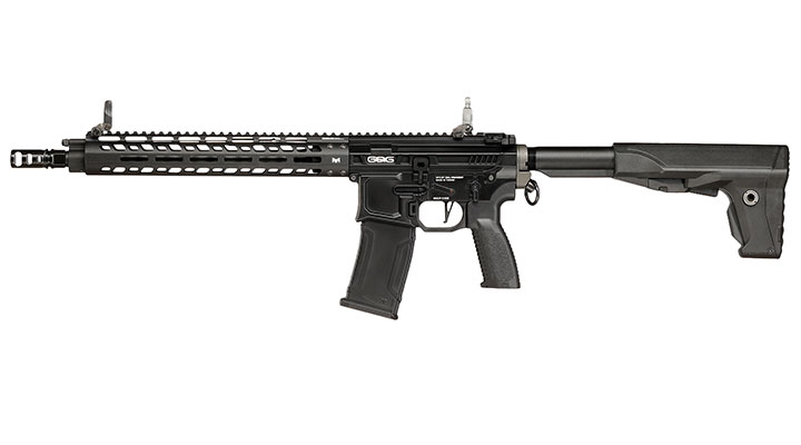 G&G M4 MGCR 556 12 Zoll Vollmetall GBB 6mm BB schwarz Bild 1