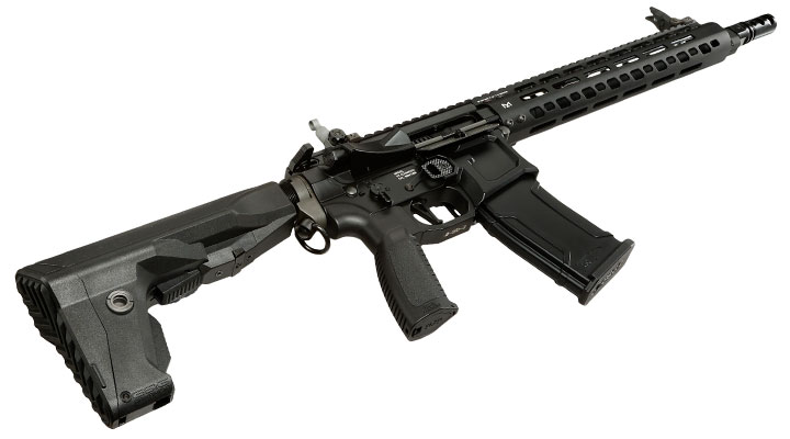 G&G M4 MGCR 556 12 Zoll Vollmetall GBB 6mm BB schwarz Bild 4