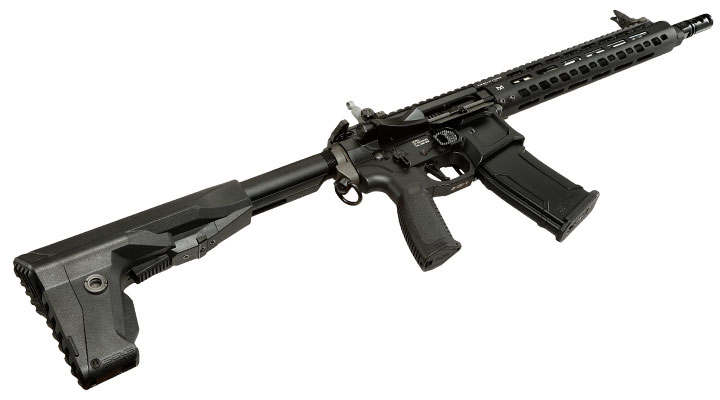 G&G M4 MGCR 556 12 Zoll Vollmetall GBB 6mm BB schwarz Bild 5