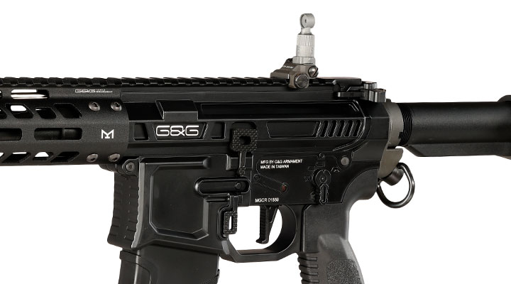 G&G M4 MGCR 556 12 Zoll Vollmetall GBB 6mm BB schwarz Bild 7