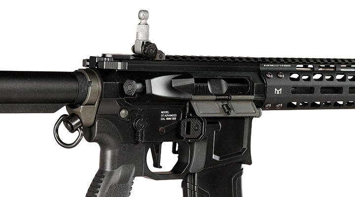G&G M4 MGCR 556 12 Zoll Vollmetall GBB 6mm BB schwarz Bild 8