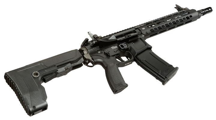 G&G M4 MGCR 556 10 Zoll Vollmetall GBB 6mm BB schwarz Bild 4