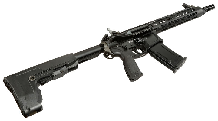 G&G M4 MGCR 556 10 Zoll Vollmetall GBB 6mm BB schwarz Bild 5