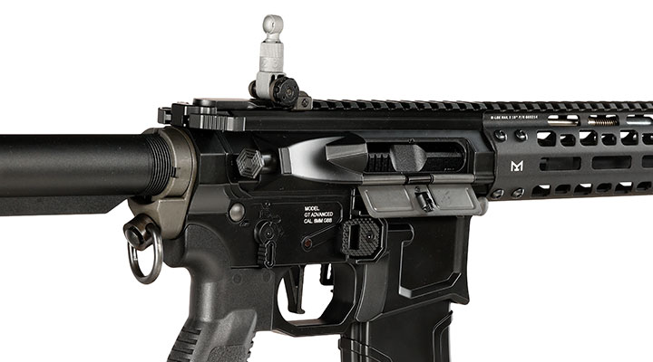 G&G M4 MGCR 556 10 Zoll Vollmetall GBB 6mm BB schwarz Bild 8