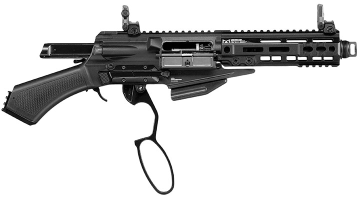 G&G LevAR 7 Zoll Shorty-Rifle Gas Lever Action Vollmetall 6mm BB schwarz Bild 3